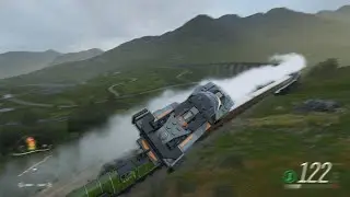Forza Horizon 4 - McLaren Senna expulsée par le train