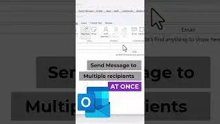 Send Message to Multiple recipients at once in Outlook