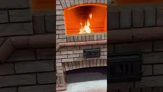 Барбекю комплекс из кирпича . Казан мангал мини русская печь