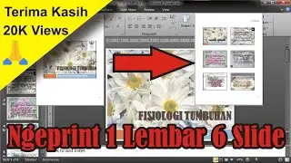 Cara Print ppt 1 Kertas 6 Slide • 