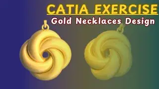 How to model a Necklaces by Catia | catia exercise | @mecha_designer