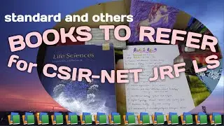 Books for CSIR-NET JRF LS preparation.📚