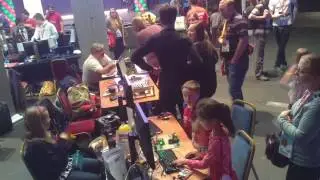 Raspberry Pi Big Birthday Bash 2017 Cotswold Jam desk