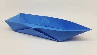 How to Make a Paper Boat (canoe) | Origami Tutorial