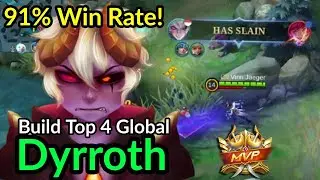 Dyrroth Gameplay Best Build 2022 - Top Global Build Dyrroth ~ MLBB