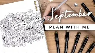 PLAN WITH ME | September 2022 Bullet Journal Setup (using only 1 pen!)