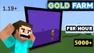 Minecraft farm 1.19|| pocket eddition || minecraft gold farm easy tutorial || xp farm || MCPE .