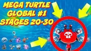MEGA TURTLE GLOBAL #1| STAGES 20-30 | NEW BOOM BEACH EVENT!