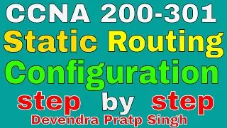 Static routing configuration in GNS3 || Basic with GNS3 || GNS3 for Beginners|| 200-301 CCNA