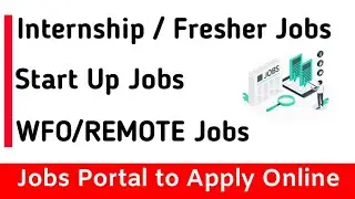 Top Jobs Portal to Apply for Job/Internship - WFO/Remote - Startup Jobs | Fresher - IT WALE BHAIYA