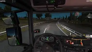 Euro Truck Simulator 2 60 fps improved by AI side by side comparison