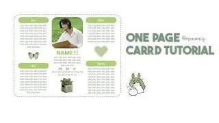 easy one-page carrd tutorial — © meowrics