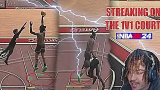 STREAKING ON THE 1V1 COURT WITH A POST SCORER NBA 2K24