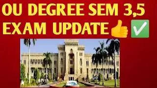 👍OU LATEST NEWS|OU EXAM UPDATES 2023|OU DEGREE NEWS|OU PAPER PATTERN|OU TIME TABLE|OU GOVT TELUGU