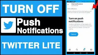 How to turn off push notifications on twitter lite|How to disable push notifications on twitter lite
