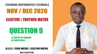 NOV/DEC 2020 Q9: ELECTIVE / FURTHER MATHS