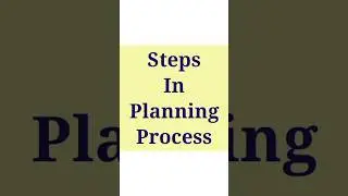 Process of Planning | Steps in Planning Process 