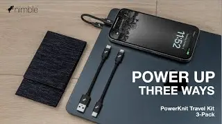Nimble PowerKnit Travel Kit 3-Pack | USB-C Charging Cables