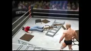 Antonio Cesaro having fun with Funk on WWE 13