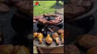 Outdoor heater corten steel charcoal grill For Outdoor Entertainment#outdoorliving #outdoorcooking