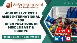 🌍 Build Your International Career: Live Update on Gulf & Europe Jobs for 2025! ✈️