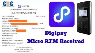 CSC Digipay Micro ATM Transaction | How To Pair Digipay Micro ATM | Digipay Micro Atm Installation