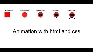 How to learn animation with html and css