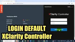 LOGIN DEFAULT XClarity Controller