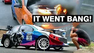 THE ENGINE EXPLODED AND SET ON FIRE AFTER BOTH CARS OVERHEATED IN LESS THAN 24 HOURS!