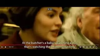Scena based din Amelie subtitrata in engleza si tradusa in romana!