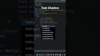 text shadow html and css 