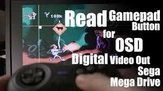 Read gamepad for digital video output OSD menu - prototype