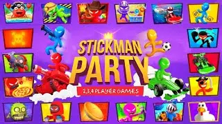 Stickman Gameplay Mini Games - 1234 Player Games Stickman Party Mobile App Android ios