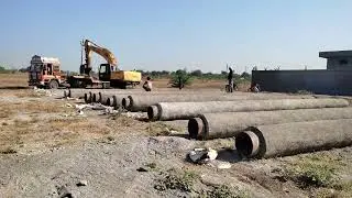 Concreate coated pipes