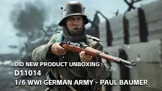 Unboxing video of D11014 1/6 WWI German Army - Paul Baumer
