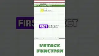 VSTACK Function, data management, excel shorts #exceltutorial #excelfunctions #vstack