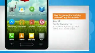 How to change the text size in Gmail® app for Android™ on LG L9