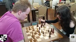 Y. Sapegin (1929) vs M. Sidorova (1949). Chess Fight Night. CFN. Blitz
