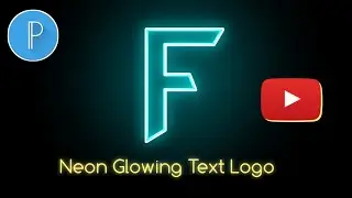 How to make Neon Glowing Text Logo in Pixellab - Glowing Text in Pixellab - step by step