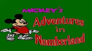 Mickey's Adventure in Numberland Walkthrough (Микки в стране чисел прохождение) NES, Famicom, 8 bit