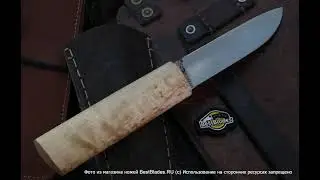 Кузница Ёж нож Поморский (ШХ20Р, ножны черепаха)
