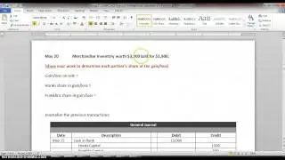 Unit 10 Sec 3: Liquidation of a Partnership