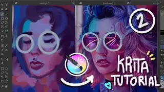 KRITA TUTORIAL PT.2🎨 ll Krita SPEEDPAINT