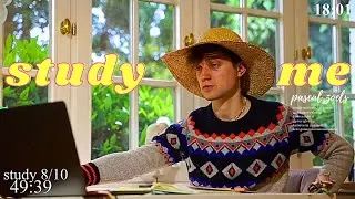 LIVE | 12-HOUR study with me 📚🌧 rain sounds & pomodoro timer 60 & 10