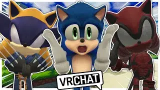 Movie Sonic Meets Deadpool Sonic And Wolverine Shadow In VR CHAT!!