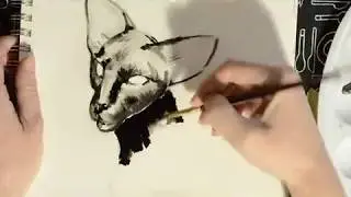 Cat Ink Sketch