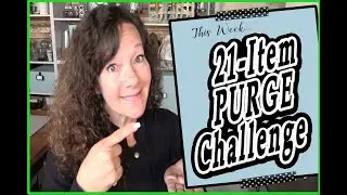Declutter with the 21 item purge challenge 2023