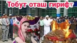 😱 Часади ин духтаро бо тобуташ оташ заданд дар вакти чаноза!