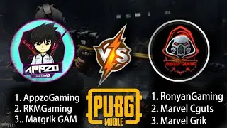 PUBG TDM | AppzoGaming Vs RonyanGaming(MARVEL)