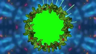 The Best Green screen Christmas slides, frame free Digital.